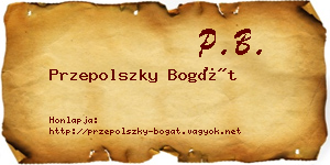 Przepolszky Bogát névjegykártya